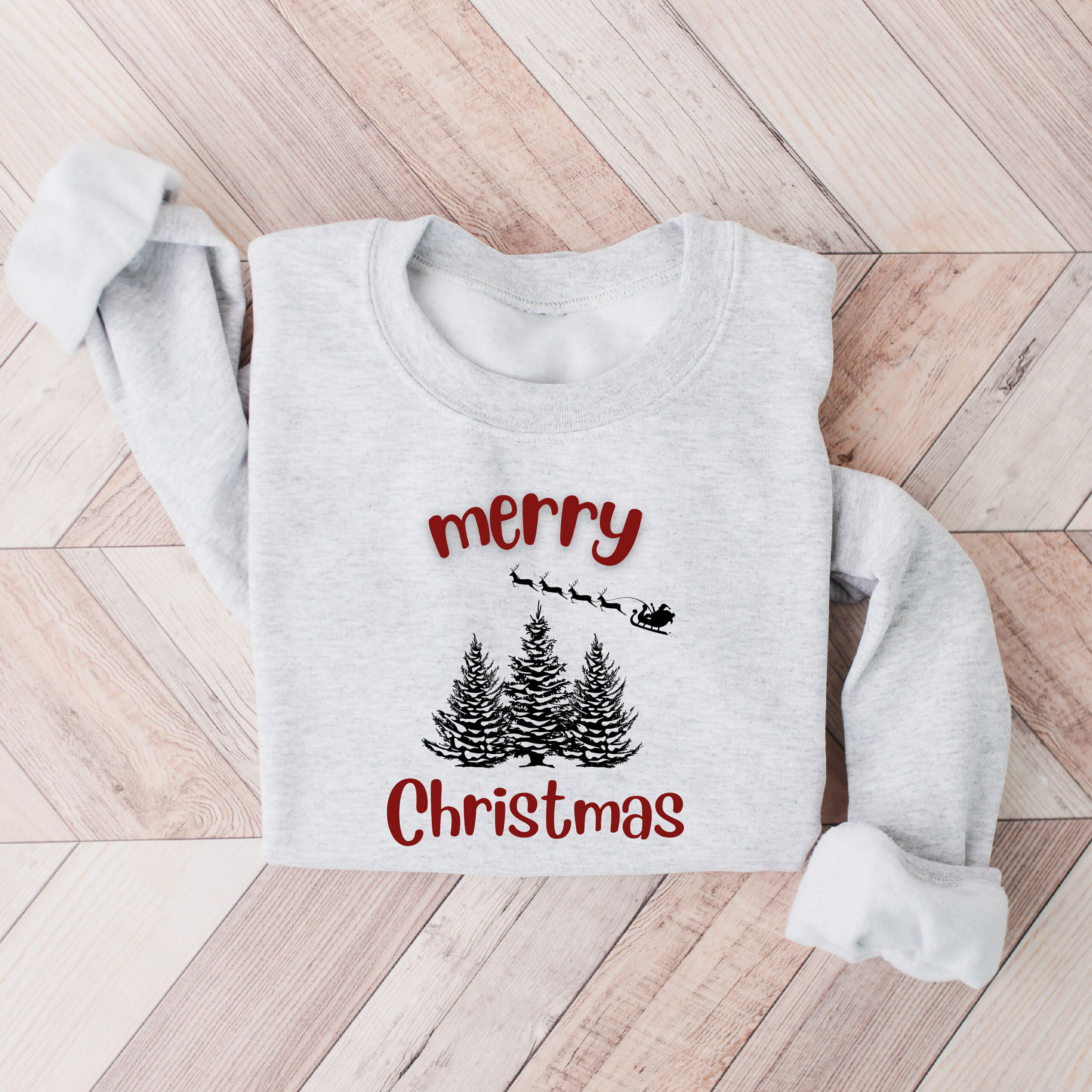 vintage christmas sweatshirt merry and bright design with christmas tree plus size options for comfortable holiday wear 5vtrk scaled