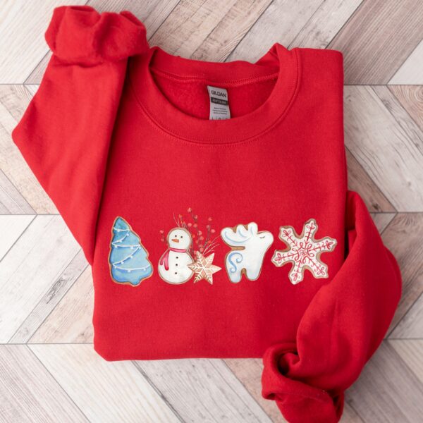 vintage christmas sweatshirt merry and bright design with gingerbread cookies print comfortable crewneck style ln4ja scaled