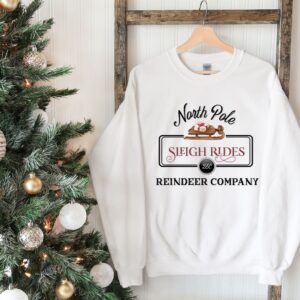 vintage christmas sweatshirt north pole design soft fabric holiday hoodie with santa print comfortable crewneck style bffqd