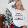 vintage christmas sweatshirt north pole design soft fabric holiday hoodie with santa print comfortable crewneck style usnt1