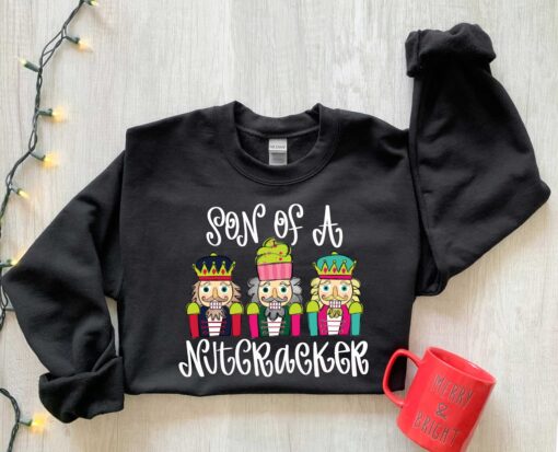 vintage christmas sweatshirt nutcracker design comfortable long sleeve shirt for holiday celebrations and new year gatherings xtcpx scaled