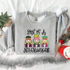 vintage christmas sweatshirt nutcracker design comfortable long sleeve shirt for holiday celebrations and new year gatherings yucja scaled