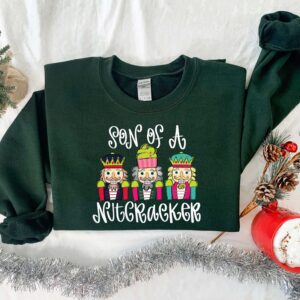 vintage christmas sweatshirt nutcracker design comfortable long sleeve shirt for holiday celebrations and new year gatherings zchof scaled