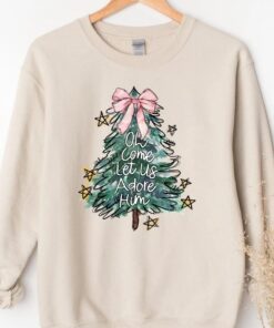 vintage christmas sweatshirt o come let us adore him religious design comfortable family wear for holiday celebrations kpwjf scaled