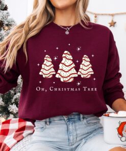 vintage christmas sweatshirt oh christmas tree design with merry and bright theme for winter celebrations ijfxi scaled