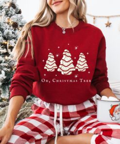 vintage christmas sweatshirt oh christmas tree design with merry and bright theme for winter celebrations oh9hx scaled