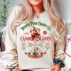 vintage christmas sweatshirt retro candy cane design north pole theme comfortable fit long sleeve apparel awedx