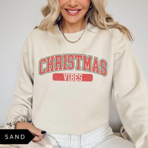 vintage christmas sweatshirt retro crewneck holiday design for winter wear k42xs