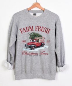 vintage christmas sweatshirt retro farm fresh trees design soft crewneck apparel for holiday celebrations 3zejz scaled