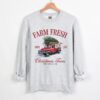 vintage christmas sweatshirt retro farm fresh trees design soft crewneck apparel for holiday celebrations fxaoi