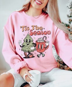 vintage christmas sweatshirt retro holiday design comfortable fit for festive celebrations gjb6u