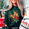 vintage christmas sweatshirt retro reindeer design cute 1950s crewneck for family matching holiday pajamas and festive wear r7jn7