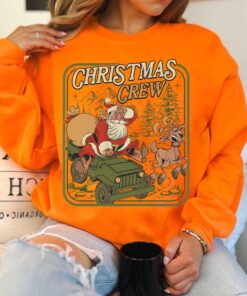 vintage christmas sweatshirt retro santa claus design family hoodie for holiday gatherings comfortable and stylish apparel tiihl