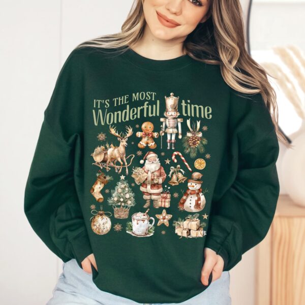 vintage christmas sweatshirt rustic retro design holiday sweater with fun doodles for a unique festive look 9t2ui scaled