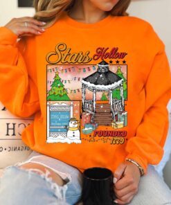 vintage christmas sweatshirt stars hollow festival hoodie winter tree design inspired by tv show connecticut vuq7a