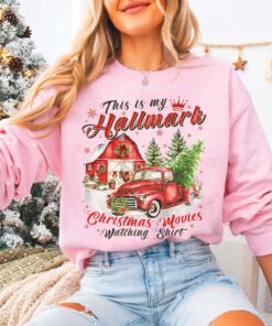 vintage christmas sweatshirt this is my hallmark movie watching hoodie unisex winter apparel for holiday celebrations cijde