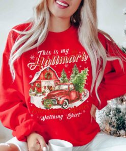 vintage christmas sweatshirt this is my hallmark movie watching hoodie unisex winter apparel for holiday celebrations lenir