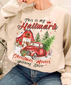 vintage christmas sweatshirt this is my hallmark movie watching hoodie unisex winter apparel for holiday celebrations pchy4