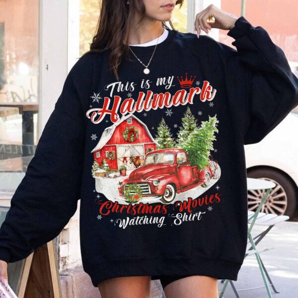 vintage christmas sweatshirt this is my hallmark movie watching hoodie unisex winter apparel for holiday celebrations qpcid