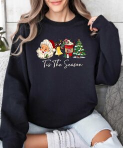 vintage christmas sweatshirt tis the season design comfortable winter apparel for holiday celebrations ebgqo scaled