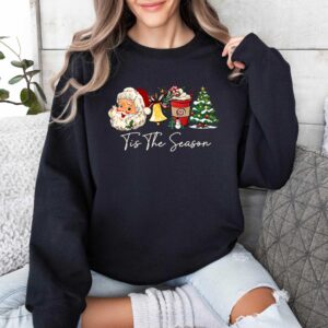 vintage christmas sweatshirt tis the season design comfortable winter apparel for holiday celebrations ebgqo scaled