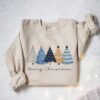 vintage christmas sweatshirt tis the season design with cake tree print for women holiday apparel gzi00 scaled