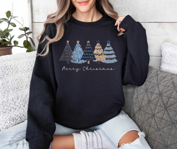 vintage christmas sweatshirt tis the season design with cake tree print for women holiday apparel jvxrs scaled