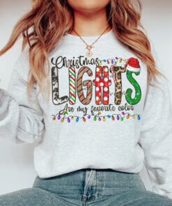 vintage christmas sweatshirt with animal print and merry lights design for holiday celebrations xen5d