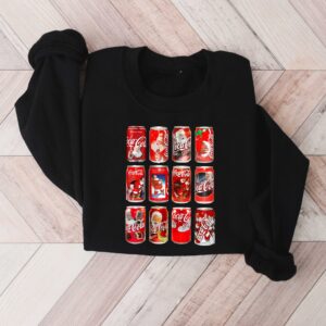 vintage christmas sweatshirt with funny coke design for cola lovers featuring iconic coke bottles hqgtl scaled