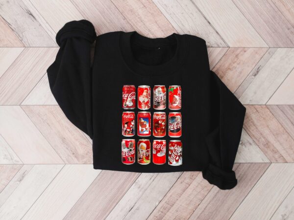 vintage christmas sweatshirt with funny coke design for cola lovers featuring iconic coke bottles hqgtl scaled