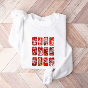 vintage christmas sweatshirt with funny coke design for cola lovers featuring iconic coke bottles hvqlw scaled