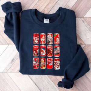 vintage christmas sweatshirt with funny coke design for cola lovers featuring iconic coke bottles ruatj scaled