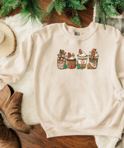 vintage christmas sweatshirt with gingerbread and coffee design for women fun holiday apparel for festive celebrations 9ipwt scaled