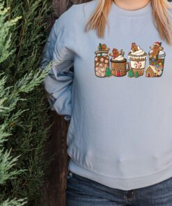 vintage christmas sweatshirt with gingerbread and coffee design for women fun holiday apparel for festive celebrations af5bi scaled