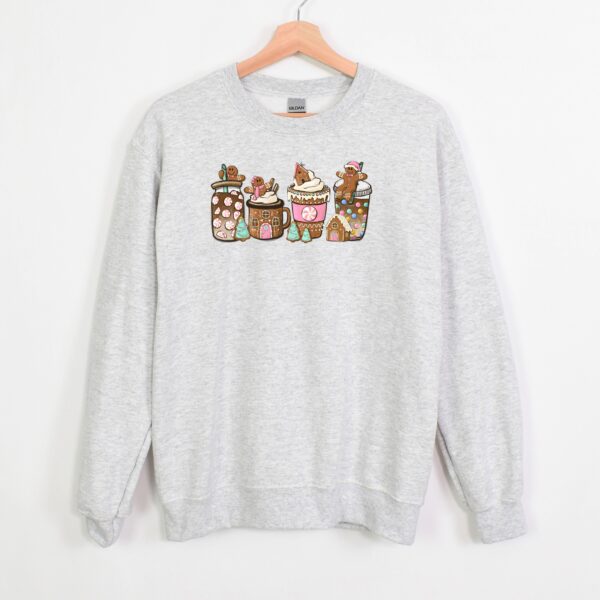 vintage christmas sweatshirt with gingerbread design for coffee lovers and holiday gatherings oszxi scaled