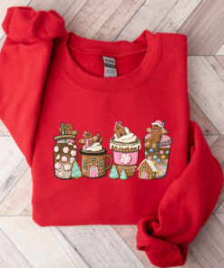 vintage christmas sweatshirt with gingerbread design for coffee lovers and holiday gatherings uokdo scaled