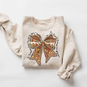 vintage christmas sweatshirt with gingerbread design for holiday cheer and seasonal style buya7