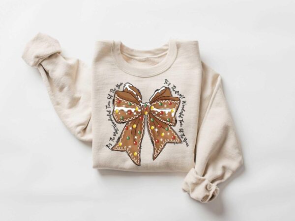 vintage christmas sweatshirt with gingerbread design for holiday cheer and seasonal style buya7