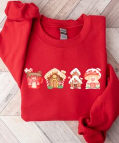 vintage christmas sweatshirt with gingerbread house design for a fun holiday look in crew neck style 2zam0 scaled