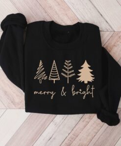 vintage christmas sweatshirt with gold tree design for family gatherings and holiday celebrations 3wygo scaled