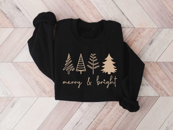 vintage christmas sweatshirt with gold tree design for family gatherings and holiday celebrations 3wygo scaled