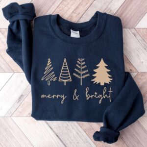 vintage christmas sweatshirt with gold tree design for family gatherings and holiday celebrations njsn6 scaled