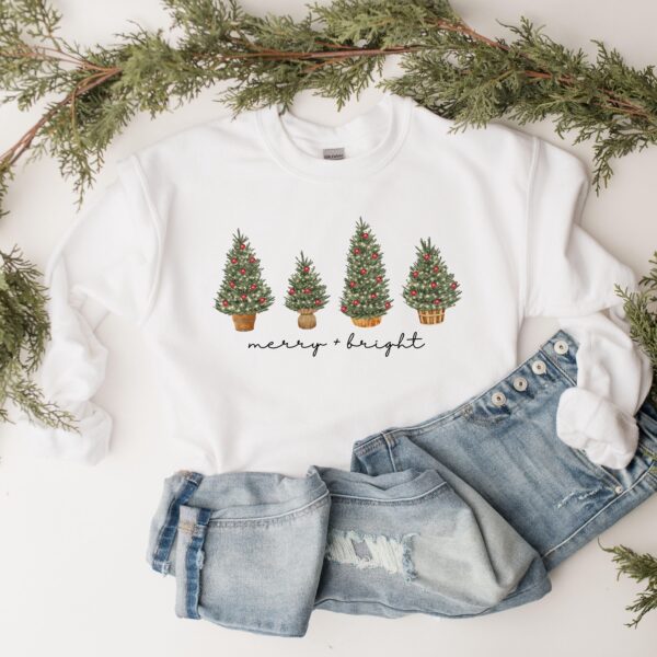 vintage christmas sweatshirt with green tree design for holiday celebrations and winter comfort trcyz scaled