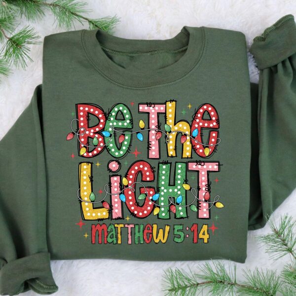 vintage christmas sweatshirt with inspirational bible verse and christmas lights design for a unique holiday look rgx6r scaled