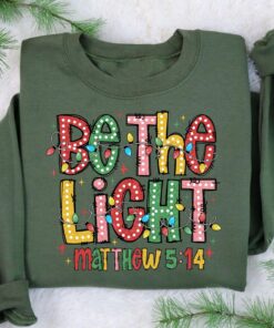 vintage christmas sweatshirt with inspirational bible verse and christmas lights design for a unique holiday look rgx6r scaled