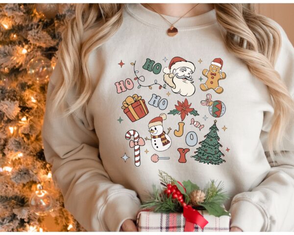 vintage christmas sweatshirt with little things doodles design for women ideal for christmas parties and holiday gatherings fqnuw