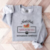 vintage christmas sweatshirt with north pole design and santa graphic for holiday wear and festive gatherings sppqp scaled