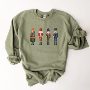 vintage christmas sweatshirt with nutcracker and sugar plum fairy design for ballet lovers and ballerina enthusiasts hlokl