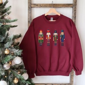 vintage christmas sweatshirt with nutcracker and sugar plum fairy design for ballet lovers and ballerina enthusiasts l9cdm