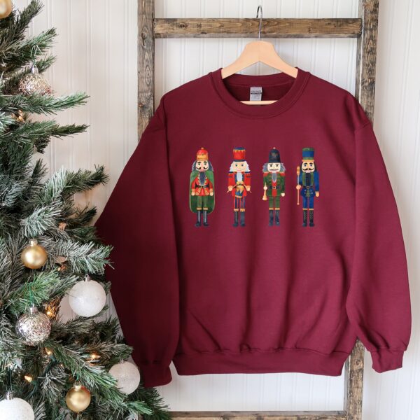 vintage christmas sweatshirt with nutcracker and sugar plum fairy design for ballet lovers and ballerina enthusiasts l9cdm scaled